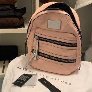 Marc Jacobs Pear blush Domo biker leather Backpack